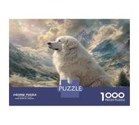 1000 Elementi Great Pyrenees Puzzles Giochi-rompicapo Decorazione Perfetta Giochi Cute Pet Dog Puzzle Relax Intrattenimento Creativo Per Adulti E Bambini 52x38cm/1000pcs