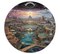 1000 Elementi Iridescent Sanctuary Puzzles Sfide Divertenti Decora La Casa Divine Rivers of All Realms Puzzle Di Cartone Giocattoli Sfida Regalo Per Adulti E Bambini Da 12 Anni 1000pcs (67.5x67.5cm)