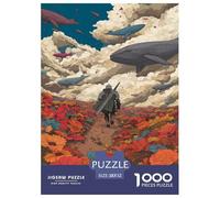 1000 Elementi Knight And Whale Puzzle Classici Giochi Decorazione Perfetta Giochi Whales of The Phantom Sky Puzzle Relax Giochi Educativo Per Uomini E Donne 52x38cm/1000pcs