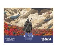 1000 Elementi Knight And Whale Puzzles Giochi-rompicapo Decorazione Perfetta Giochi Whales of The Phantom Sky Puzzle Relax Intrattenimento Creativo Per Adulti E Bambini 52x38cm/1000pcs