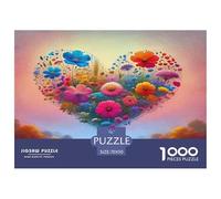 1000 Elementi Love Flowers Puzzles Giochi-rompicapo Decorazione Perfetta Giochi Beautiful Puzzle Relax Intrattenimento Creativo Per Adulti E Bambini 70x50cm/1000pcs