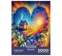 1000 Elementi Love Flowers Puzzles Sfide Divertenti Decora La Casa Beautiful Puzzle Di Cartone Giocattoli Sfida Regalo Per Adulti E Bambini Da 12 Anni 70x50cm/1000pcs