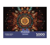 1000 Elementi Mandala Puzzle Sfide Divertenti Decora La Casa arte Stile Puzzle Di Autotone Intrattenimento Creativo Per Adulti E Ragazzi 70x50cm/1000pcs
