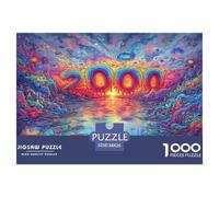 1000 Elementi Millennium Gate Puzzle Sfide Divertenti Decora La Casa Giochi Rainbow River of Molten Colors Puzzle Relax Giocattoli Sfida Regalo Per Uomini E Donne 38x26cm/1000pcs
