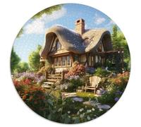 1000 Elementi Mountain Village Cottage Puzzles Giochi-rompicapo Decora La Casa Giochi Alpine Chalet Puzzle Relax Giocattoli Sfida Regalo Per Uomini E Donne 1000pcs (67.5x67.5cm)