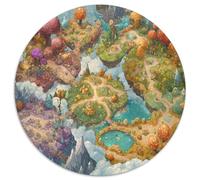 1000 Elementi Mushroom Wonderland Puzzles Sfide Divertenti Decora La Casa Floating Island Puzzle Di Cartone Giocattoli Sfida Regalo Per Adulti E Bambini Da 12 Anni 1000pcs (67.5x67.5cm)