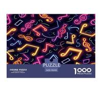 1000 Elementi Music Note Puzzles Sfide Divertenti Decora La Casa Musical Symbol Puzzle Di Cartone Giocattoli Sfida Regalo Per Adulti E Bambini Da 12 Anni 70x50cm/1000pcs