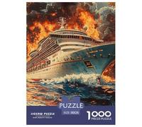 1000 Elementi Nave da crociera Puzzle Sfide Divertenti Decorazione Perfetta Giochi Meganave Puzzle Relax Intrattenimento Creativo Per Adulti 38x26cm/1000pcs
