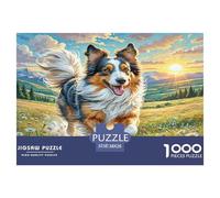 1000 Elementi Polish Lowland Sheepdog Puzzle Sfide Divertenti Decorazione Perfetta Cute Animal Puzzle Di Cartone Giocattoli Sfida Regalo Per Adulti E Bambini 38x26cm/1000pcs