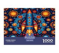 1000 Elementi razzo Puzzle Giochi-rompicapo Decorazione Perfetta spazio Universo Puzzle Di Autotone Giogattotoli Sfida Regalo Per Adulti E Bambini 70x50cm/1000pcs