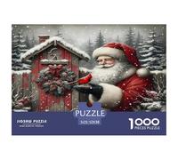 1000 Elementi Santa Claus Puzzles Classici Giochi Decora La Casa Giochi Happy Christmas Puzzle Relax Intrattenimento Creativo Per Adulti E Bambini 52x38cm/1000pcs