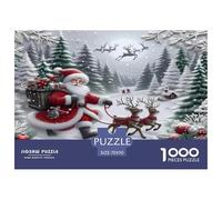 1000 Elementi Santa Claus Puzzles Giochi-rompicapo Decora La Casa Giochi Happy Christmas Puzzle Relax Giocattoli Sfida Regalo Per Uomini E Donne 70x50cm/1000pcs