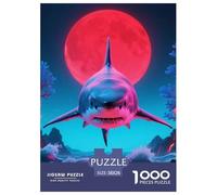 1000 Elementi Shark Puzzles Giochi-rompicapo Decorazione Perfetta Giochi Fierce Sea Beasts Puzzle Relax Intrattenimento Creativo Per Adulti E Bambini 38x26cm/1000pcs
