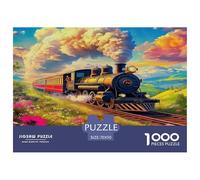 1000 Elementi Steam Train Puzzle Sfide Divertenti Decora La Casa Dream Journey Puzzle Di Cartone Intrattenimento Creativo Per Adulti E Ragazzi 70x50cm/1000pcs