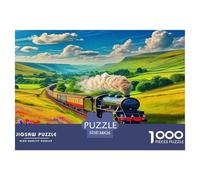 1000 Elementi Steam Train Puzzles Sfide Divertenti Decora La Casa Dream Journey Puzzle Di Cartone Giocattoli Sfida Regalo Per Adulti E Bambini Da 12 Anni 38x26cm/1000pcs