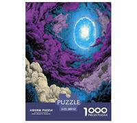 1000 Elementi Strange Moon Sky Puzzle Giochi-rompicapo Decorazione Perfetta Funky Planet Puzzle Di Cartone Giocattoli Sfida Regalo Per Adulti E Bambini 52x38cm/1000pcs