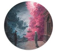 1000 Elementi The Gate of Ruins Puzzle Classici Giochi Decorazione Perfetta Giochi Red-Blue Illusion Sea Puzzle Relax Giochi Educativo Per Uomini E Donne 1000pcs (67.5x67.5cm)