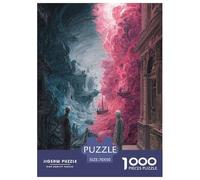 1000 Elementi The Gate of Ruins Puzzle Sfide Divertenti Decorazione Perfetta Red-Blue Illusion Sea Puzzle Di Cartone Giocattoli Sfida Regalo Per Adulti E Bambini 70x50cm/1000pcs