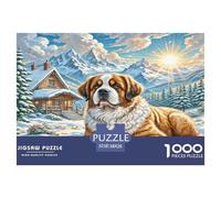 1000 Elementi The Saint Bernard Puzzles Classici Giochi Decora La Casa Giochi Cute Animal Puzzle Relax Intrattenimento Creativo Per Adulti E Bambini 38x26cm/1000pcs