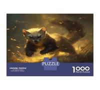 1000 Elementi Yellow-throated Marten Puzzles Classici Giochi Decora La Casa Giochi Animal Puzzle Relax Intrattenimento Creativo Per Adulti E Bambini 52x38cm/1000pcs