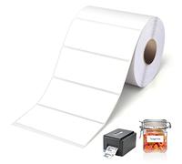 1000 etichette adesive autoadesive per indirizzi, etichette bianche bianche su rotolo, adesivi multiuso, per barattoli di marmellata, spedizione, sacchetti per feste, prezzo, affrancatura, 89x36 mm