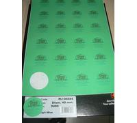 1000 ETICHETTE ADESIVE BOLLINI PERSONALIZZATE CHIUDI BUSTA PACCO VERDI d.40 mm
