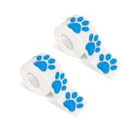 1000 etichette adesive con zampe di cane, per avvolgere con etichette, per buste regalo, scrapbooking e cura quotidiana