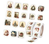 1000 etichette adesive decorative natalizie etichette adesive da imballaggio per scrapbooking ufficiale album busta sigillata adesivi per bambini