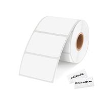 1000 etichette autoadesive da 89 x 36 mm, bianche su rotolo, etichette adesive universali, per ufficio, cucina, scatole e bottiglie, sacchetti adesivi