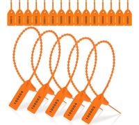 1000 etichette di sicurezza in plastica per sigilli antimanomissione, etichette di sicurezza numerate, fascette arancioni, resistenti, facili da installare