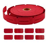 1000 etichette di valore, rosso, con numerazione continua, biglietti Tombola, perfetti per marchi di bevande, biglietti d'ingresso, matrimonio, compleanno, evento e feste
