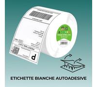 1000 Etichette Termiche Autoadesive 4x6 (2 Rotoli da 500)