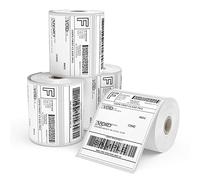 1000 etichette termiche dirette per spedizione, 4 rotoli di etichette termiche, 101 x 152 mm, 4 rotoli di carta per stampanti desktop