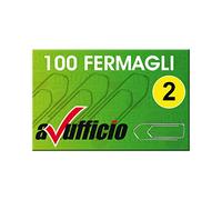 1000 Fermagli in Acciaio, Graffette 22 mm N. 2, Stecca da 10 Scatole da 100 Pezzi