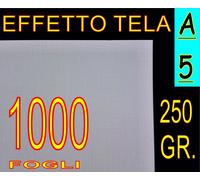 1000 FF A5 CARTONCINO EFFETTO TELA x stampante laser BILGIETTI FOTO RITRATTI