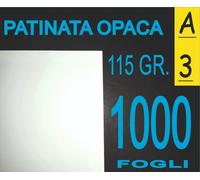 1000 FF Carta 115 gr fotografica OPACA x stampante laser A3
