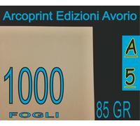 1000 FF CARTA AVORIO PER STAMPANTE LASER E INKJET A5 21 x 14,8 cm