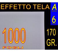 1000 FF CARTA DIPINTO 170gr GOFFRATA TELA x STAMPANTE LASER A6