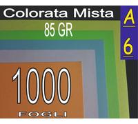 1000 FF CARTA X VOLANTINI COLORATA STAMPANTE LASER E INKJET A6