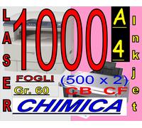 1000 FOGLI DA 2 COPIE BIANCA ROSA CARBONE CHIMICA STAMPANTI LASER INKJET A4