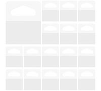 1000 ganci autoadesivi, ganci in plastica resistente per appendere, 3,2 cm x 4,1 cm, ideali per l'organizzazione di casa e ufficio, ideali per esporre e riporre oggetti