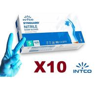 1000 GUANTI MONOUSO IN VINILE BLU INTCO - S - SENZA POLVERE GLOVELY VINYL