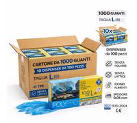 1000 Guanti monouso per alimenti in TPE Icoguanti POLY Pro L
