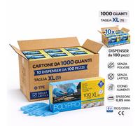1000 Guanti monouso per alimenti in TPE Icoguanti POLY Pro XL
