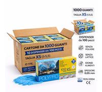 1000 Guanti monouso per alimenti in TPE Icoguanti POLY Pro XS