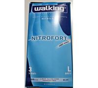 Bericah Smilex, Skin Blu, Guanti Monouso in Nitrile, Senza Polvere, Taglia S, 1 box da 100 pezzi,Azzurro