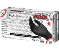 1000 Guanti Nitrile Neri Doc Velo Noir Senza Talco S-Box da 100 Pz-10 Box