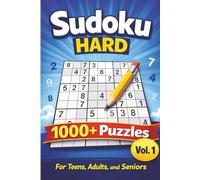 1000+ Hard Sudoku Puzzles Volume 1: A Difficult Sudoku Puzzle Collection for Adults, Seniors, and Puzzle Lovers