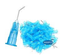 1000 kg. Punte applicatrici pre-piegate calibro 25 acquaforti blu dentali prepiegate per erogare flusso, punte di acquaforte per applicatore di olio o colla