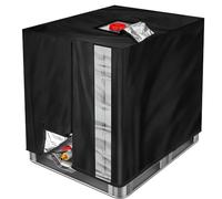 1000 L IBC copertura per serbatoio dell'acqua, telo di copertura per contenitore da 1000 l, resistente tessuto Oxford 420D per serbatoio dell'acqua, impermeabile (120 x 100 x 116 cm), colore nero